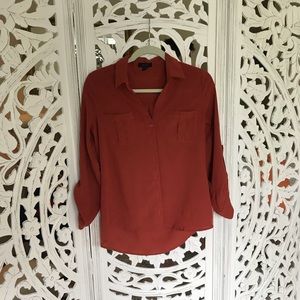 Burnt Sienna Blouse ★